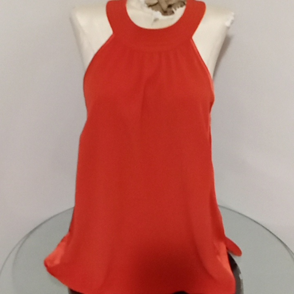 Johnston & Murphy Women's Vibrant Orange Halter Tank